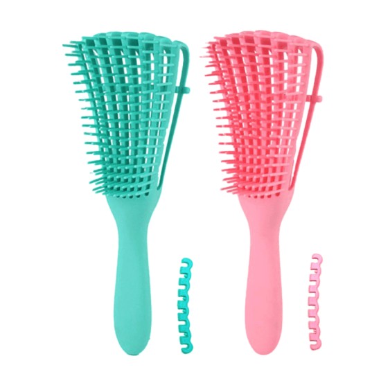 Escova Polvo Multifuncional para Cabelos Cacheados e Crespos Escova Polvo Multifuncional para Cabelos Cacheados e Crespos