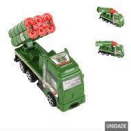 Brinquedo Caminhão Roda Livre Lança Foguetes 