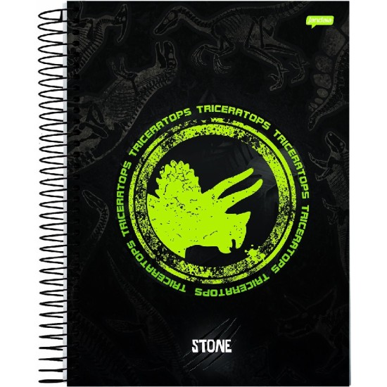 Caderno Espiral Universitário 10 Matérias Stone - Jandaia Caderno Espiral Universitário 10 Matérias Stone - Jandaia