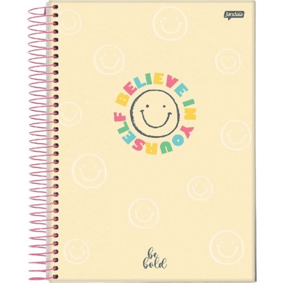 Caderno Universitário 10 Matérias Be Bold 160 Folhas - Jandaia Caderno Universitário 10 Matérias Be Bold 160 Folhas - Jandaia