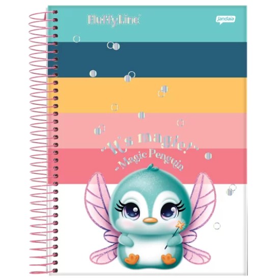Caderno Universitário Fluffy 80 Folhas - Jandaia