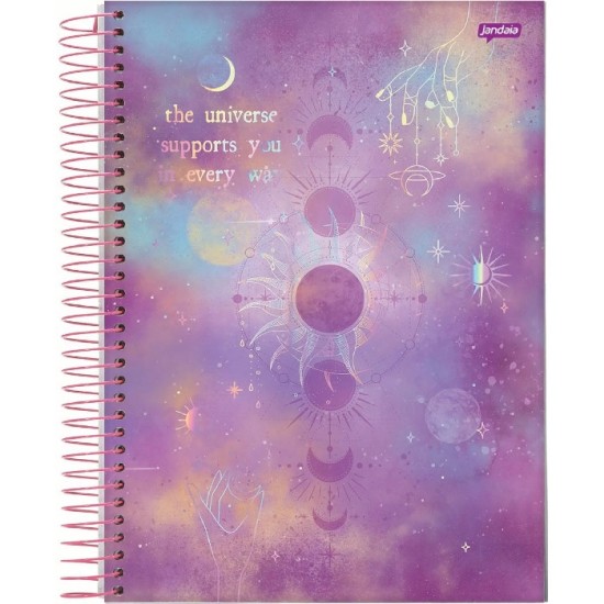 Caderno Universitário Mystic 80 Folhas - Jandaia Caderno Universitário Mystic 80 Folhas - Jandaia