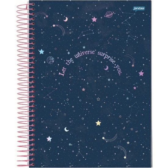 Caderno Universitário Mystic 80 Folhas - Jandaia Caderno Universitário Mystic 80 Folhas - Jandaia