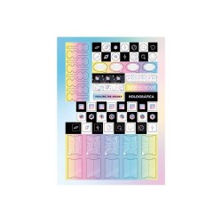 Caderno 10 Matérias Capa Dura Holográfica 25 -  Jandaia