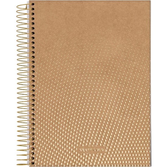 Caderno Colegial Criativo 1 Matéria Kraft Gold - Jandaia Caderno Colegial Criativo 1 Matéria Kraft Gold - Jandaia
