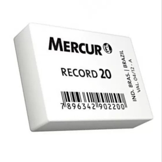 Borracha Mercur Record 20 Branca - 2 Unidades Borracha Mercur Record 20 Branca - 2 Unidades