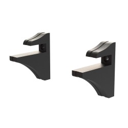 Kit Suporte Plástico para Prateleira Preto – Brasforma