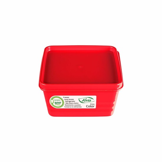 Pote Quadrado Color 500 ml - Alves Pote Quadrado Color 500 ml - Alves