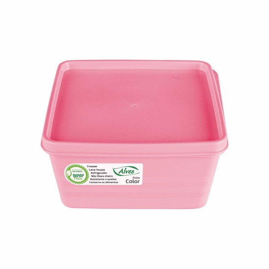 Pote Quadrado Color 1 Litro – Alves Pote Quadrado Color 1 Litro – Alves
