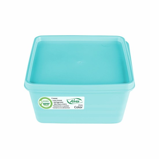 Pote Quadrado Color 1 Litro – Alves Pote Quadrado Color 1 Litro – Alves