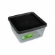 Pote Quadrado Intense 1 Litro Sortido - Fechamento Hermético Pote Quadrado Intense 1 Litro Sortido - Fechamento Hermético
