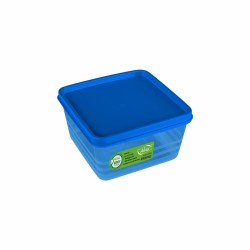 Pote Quadrado Hermético Azul Translúcido Intense 500ml - Alves