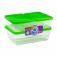 Kit 3 Potes Tropical – Organização e Conservação com Estilo Kit 3 Potes Tropical – Organização e Conservação com Estilo