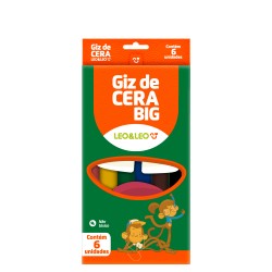 Giz de Cera 6 Cores Leo & Leo