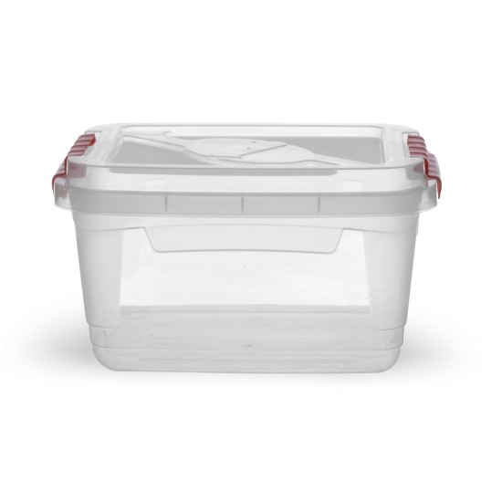 Caixa Retangular Transparente com Trava 2,5L - INPLAST Caixa Retangular Transparente com Trava 2,5L - INPLAST
