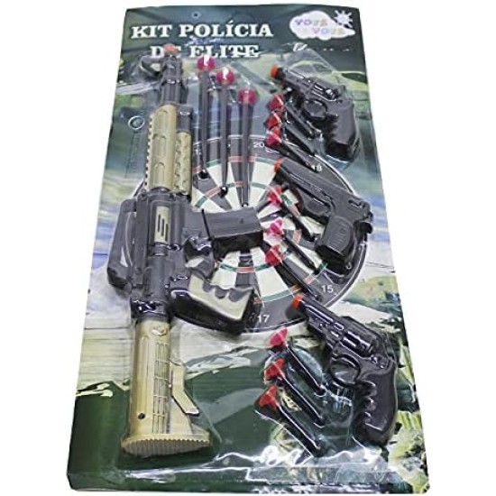 Kit Polícia de Elite com Acessórios Sortidos – 99 Toys Kit Polícia de Elite com Acessórios Sortidos – 99 Toys