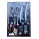 Conjunto de Facas Tubarão 5 Peças Preto com Inox - Fratelli Conjunto de Facas Tubarão 5 Peças Preto com Inox - Fratelli