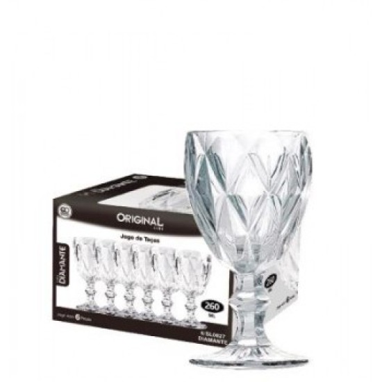 Taça Diamante Transparente -260ML Taça Diamante Transparente -260ML