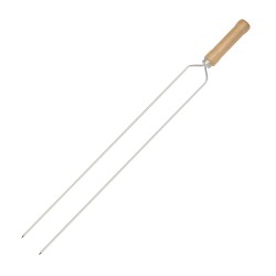 Espeto Duplo 75cm Mor – Linha Churrasco