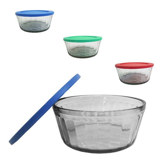 Tigela Bowl Laguna com Tampa Plástico 1,5L – 20cm