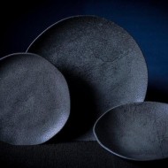 Prato Raso Geo 26 cm – Preto Matte
