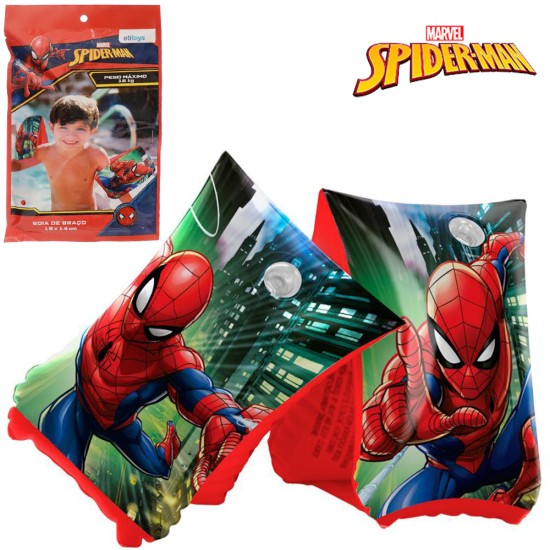 Boia de Braço Inflável do Homem-Aranha - 18x14cm Boia de Braço Inflável do Homem-Aranha - 18x14cm