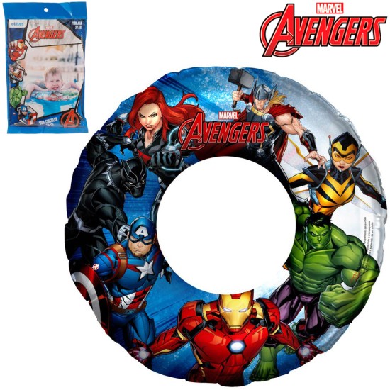 Boia Circular Inflável dos Vingadores 56cm Boia Circular Inflável dos Vingadores 56cm