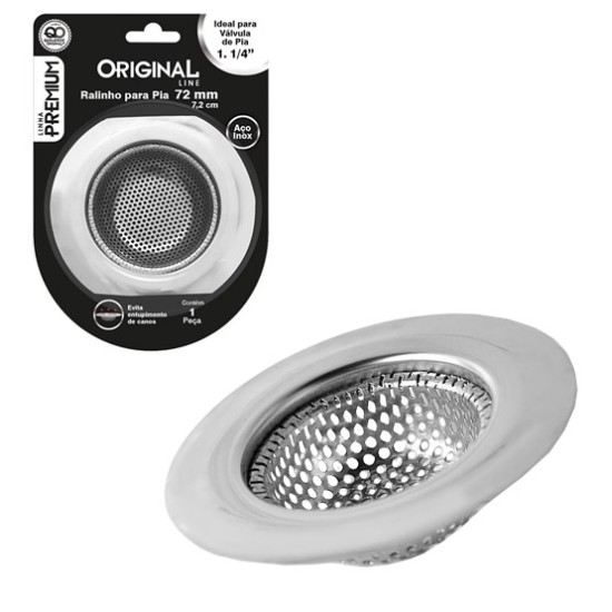 Ralo de Inox para Pia Médio Premium 7,2cm Ralo de Inox para Pia Médio Premium 7,2cm
