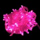 Pisca-Pisca Rosa 100 Lâmpadas Fio Transparente 9m 127V