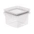 Pote de Plástico Hermético Quadrado 380ml com Tampa - Plasútil