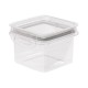Pote de Plástico Hermético Quadrado 380ml com Tampa - Plasútil Pote de Plástico Hermético Quadrado 380ml com Tampa - Plasútil