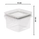 Pote de Plástico Hermético Quadrado 380ml com Tampa - Plasútil Pote de Plástico Hermético Quadrado 380ml com Tampa - Plasútil