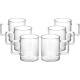 Conjunto 6 Peças de Xícaras de Vidro 220ml 