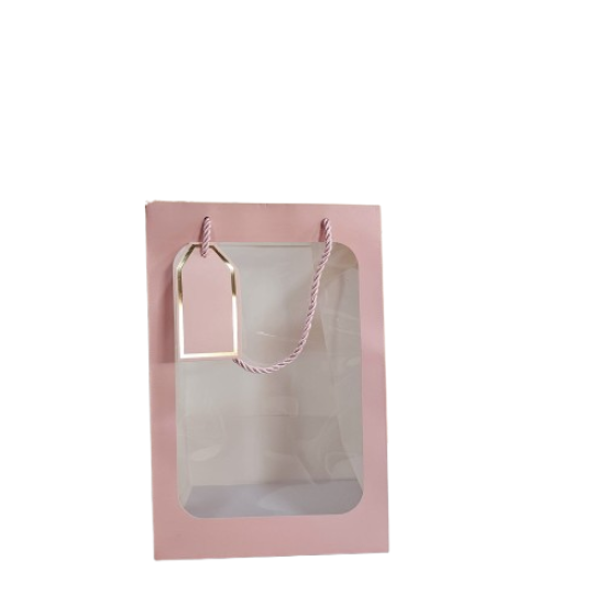 Sacola para Presente com Visor Transparente Sacola para Presente com Visor Transparente