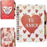 Bloco de Notas com Caneta 140 Folhas – Sortido