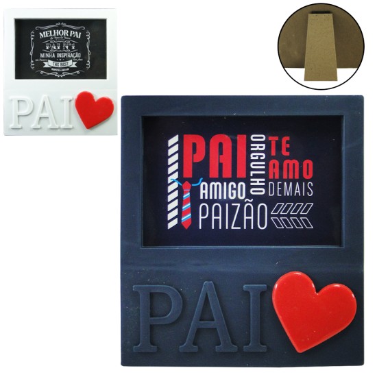 Porta-Retrato 10x15cm Modelo Pai Horizontal Porta-Retrato 10x15cm Modelo Pai Horizontal