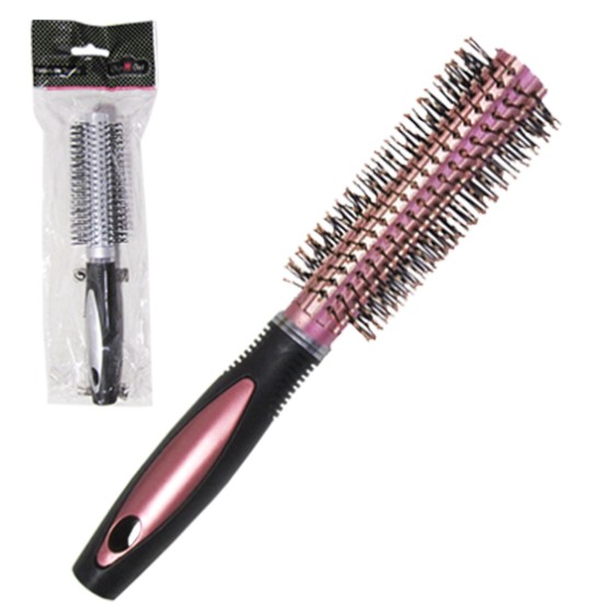 Escova de Cabelo Redonda Cabo Emborrachado Colors – 22cm Escova de Cabelo Redonda Cabo Emborrachado Colors – 22cm