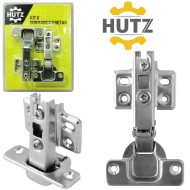 Kit 2 Dobradiças Retas Niquelado Hutz