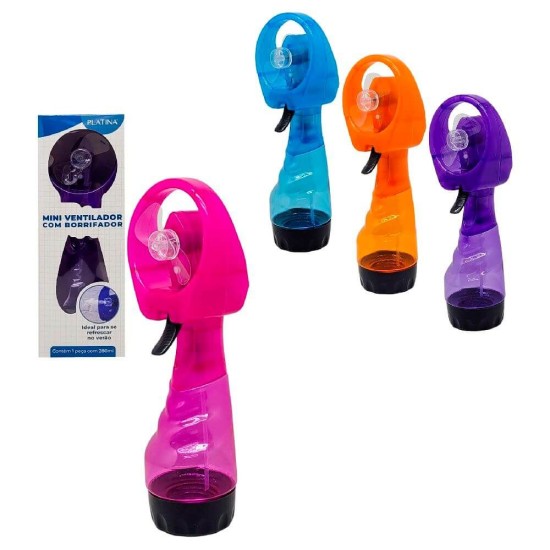 Mini Ventilador com Spray 280ml Mini Ventilador com Spray 280ml