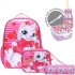 Kit Mochila Infantil Feminina Standard Cat Sweet 6 Peças