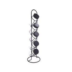 Porta Temperos de Vidro com Suporte Aramado Torre Black – 90ML