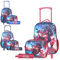 Kit Mochila Infantil - Moto Crazy for Speed