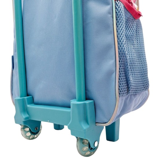 Kit Mochila com Carrinho e Lancheira Big Heart Kit Mochila com Carrinho e Lancheira Big Heart