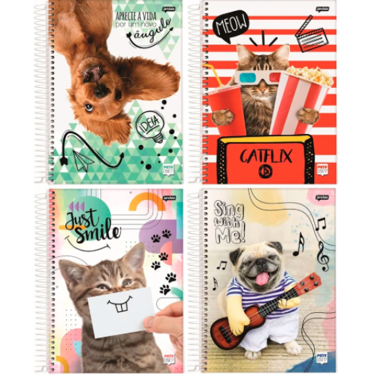 Caderno Universitário Capa Dura 10 Matérias PET - Jandaia Caderno Universitário Capa Dura 10 Matérias PET - Jandaia