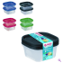 Kit com 3 Peças Coloridas com Tampa - 690 ml Cada Peça