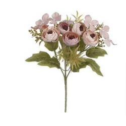 Buquê de Peônias X6 (Rosa Antigo Outono) 30cm