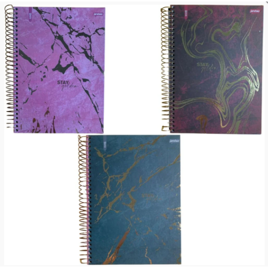 Caderno Universitário 1 Matéria Marble - Jandaia Caderno Universitário 1 Matéria Marble - Jandaia