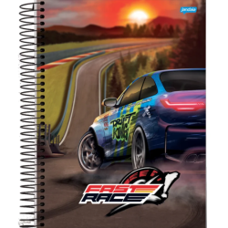 Caderno Universitário 15 Matérias Fast Race - Jandaia