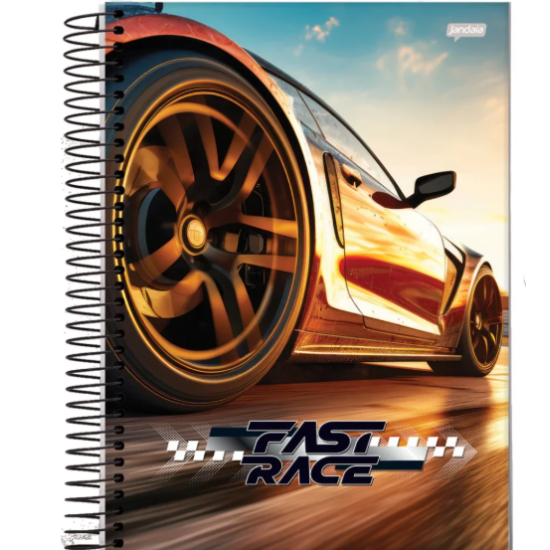 Caderno Universitário 15 Matérias Fast Race - Jandaia Caderno Universitário 15 Matérias Fast Race - Jandaia