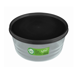Pote Redondo Intense 1,5 Litros Cor Preto Fumê - Alves